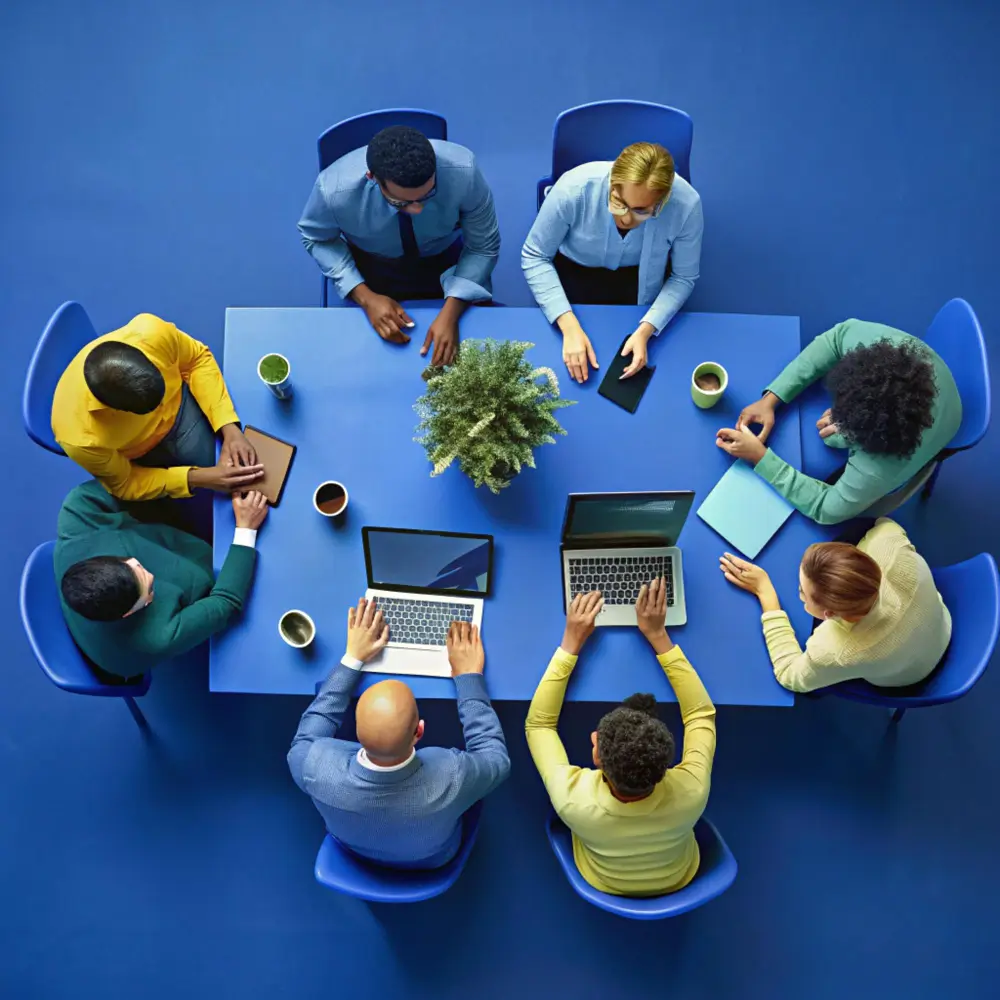 SoftWave Ventures digital marketing team strategy meeting